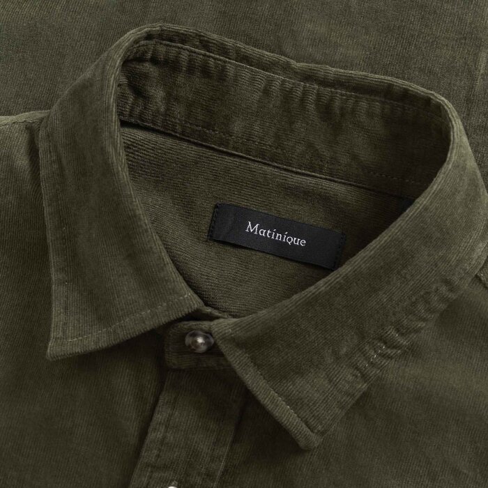 Matinique - Matinique - Trostol shirt fløjl  | Skjorte Olive Night