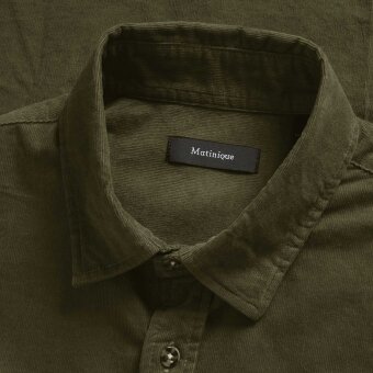 Matinique - Matinique - Trostol shirt fløjl  | Skjorte Olive Night