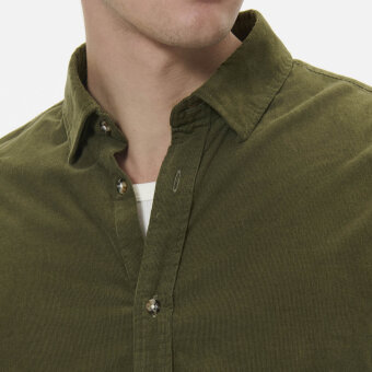 Matinique - Matinique - Trostol shirt fløjl  | Skjorte Olive Night