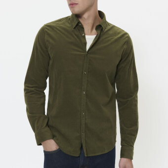 Matinique - Matinique - Trostol shirt fløjl  | Skjorte Olive Night