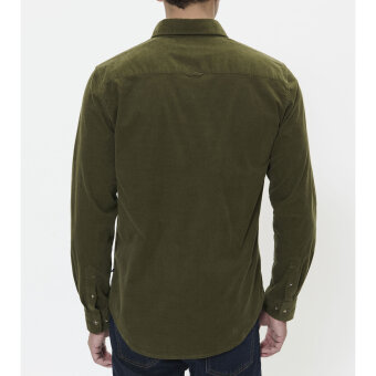 Matinique - Matinique - Trostol shirt fløjl  | Skjorte Olive Night