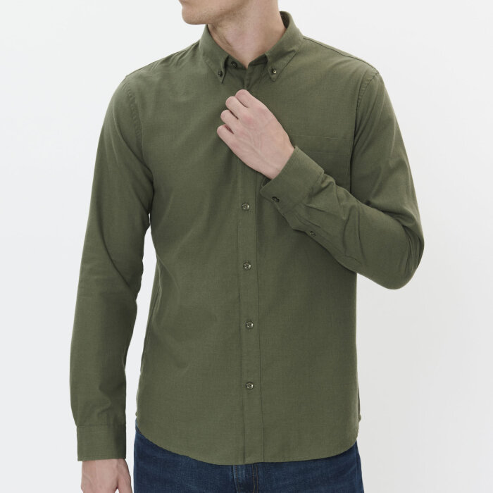 Matinique - Matinique - Trostol shirt | Skjorte Olive Night 