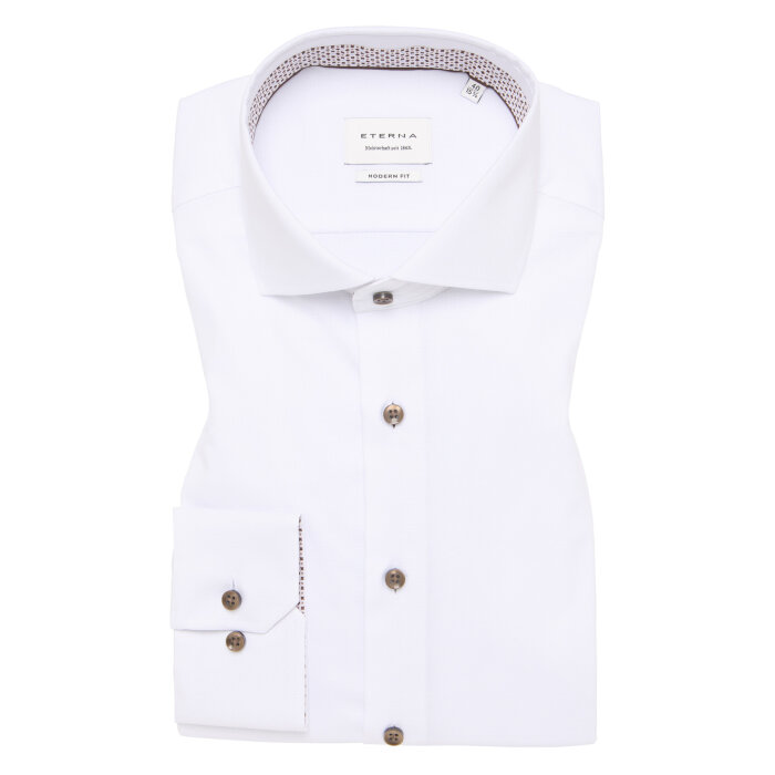 Eterna - Eterna - 8461 00 X94V | Modern Fit Skjorte White