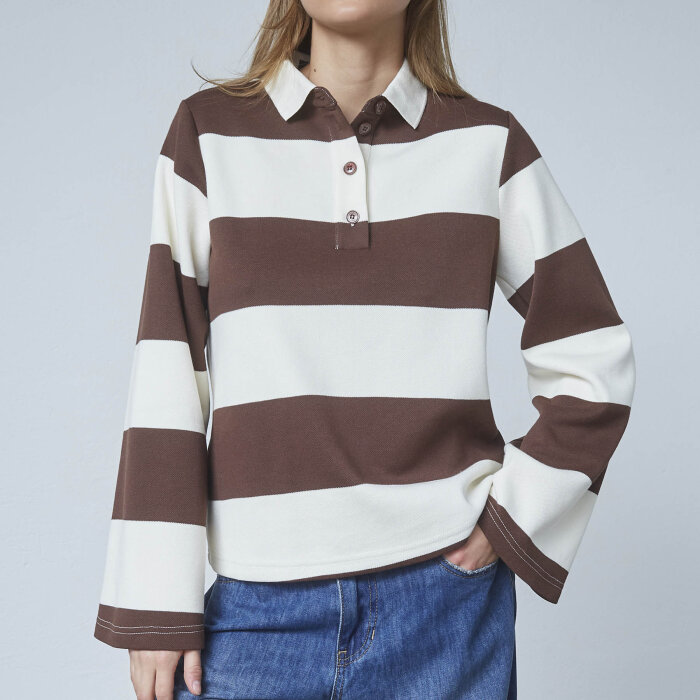 Love&divine ( Dame ) - LOVE&DIVINE - LOVE1361 | SWEATSHIRT CREM/D.CHOCO