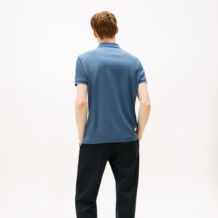 Tommy Hilfiger  - Tommy Hilfiger - TH liquid cotton | Polo T-shirt Aegean sea