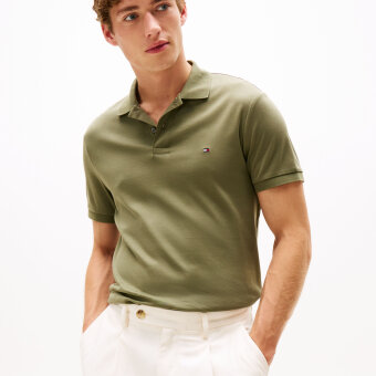 Tommy Hilfiger  - Tommy Hilfiger - TH liquid cotton | Polo T-shirt Battle Green 