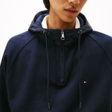 Tommy Hilfiger - Tommy Hilfiger - TH mix media 1/4 zip hoodie | Sweatshirt Desert Sky Tommy Hilfiger - Tommy Hilfiger - TH mix media 1/4 zip hoodie | Sweatshirt Desert Sky