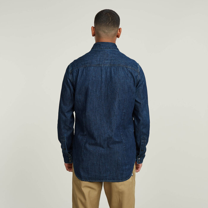 G-Star - G-Star - Dakota slim shirt | Denim Skjorte Worn in deep sea
