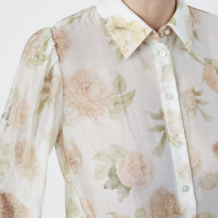 Love&divine ( Dame ) - LOVE&DIVINE - LOVE919-18 | SKJORTE CREAM FLOWER