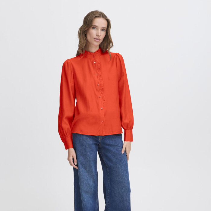 ICHI ( Dame ) - ICHI - IHKARLANI SH | SKJORTE FEIRY RED