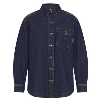 Pulz Jeans ( Dame )  - PULZ - PZLIRA SHIRT | SKJORTE DARK BLUE DENIM