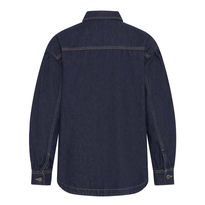 Pulz Jeans ( Dame )  - PULZ - PZLIRA SHIRT | SKJORTE DARK BLUE DENIM