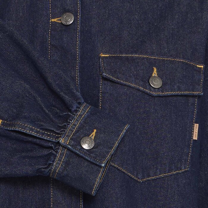 Pulz Jeans ( Dame )  - PULZ - PZLIRA SHIRT | SKJORTE DARK BLUE DENIM