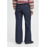 Pulz Jeans ( Dame )  - PULZ - PZLIRA UHW | JEANS WIDE LEG DARK BLUE DENIM