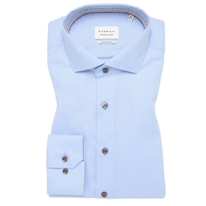 Eterna - Eterna - 8461 12 X94V | Modern Fit Skjorte Blue