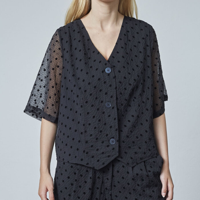 Love&divine ( Dame ) - LOVE&DIVINE - LOVE1418 | SKJORTE BLACK DOT