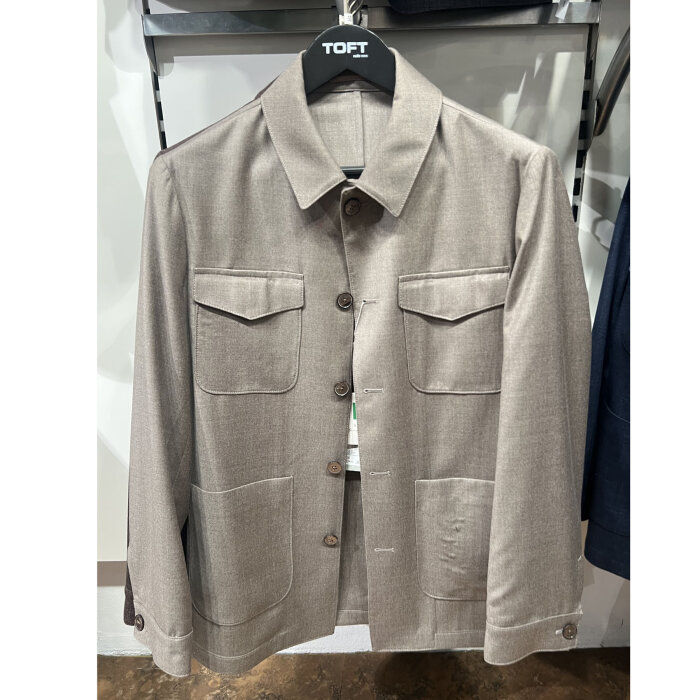 Limited Edition - Due Signori - DS3209 wool 130 | Overshirt Beige