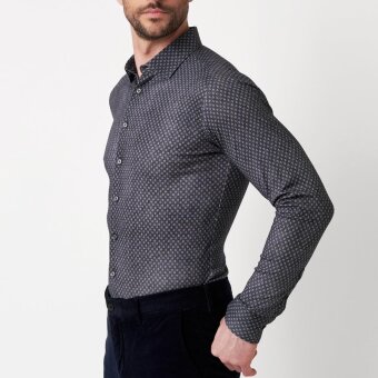 Desoto - Desoto - 87328 749 | Jersey Skjorte Navy Denim
