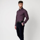 Desoto - Desoto - 88128 333 | Jersey Skjorte Burgundy Navy
