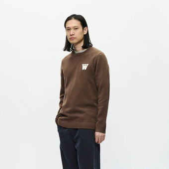 Double A by Wood Wood - Wood Wood - Double A Tay sweater | Strik Desert Pam