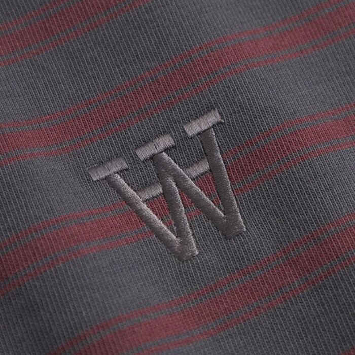 Double A by Wood Wood - Wood wood - Landon | Polo Shirt Black Sand Stripe 