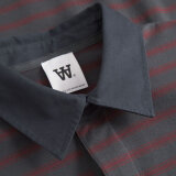 Double A by Wood Wood - Wood wood - Landon | Polo Shirt Black Sand Stripe Double A by Wood Wood - Wood wood - Landon | Polo Shirt Black Sand Stripe