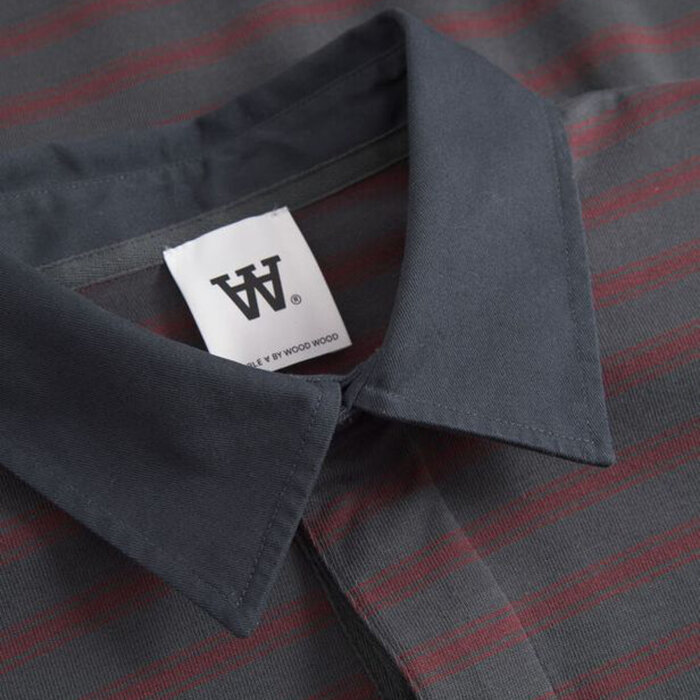 Double A by Wood Wood - Wood wood - Landon | Polo Shirt Black Sand Stripe 