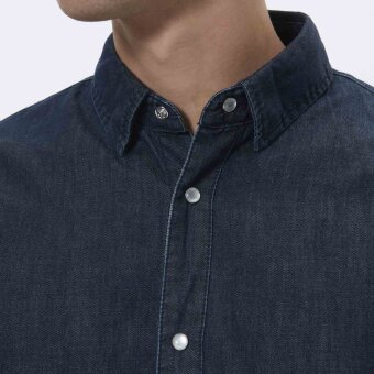 Matinique - Matinique - Christaldo shirt | Skjorte dark washed denim