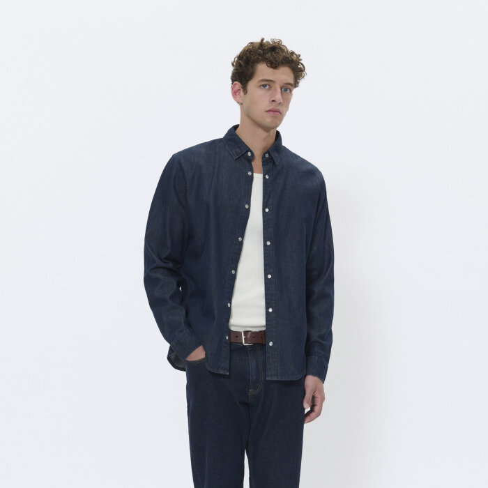 Matinique - Matinique - Christaldo shirt | Skjorte dark washed denim