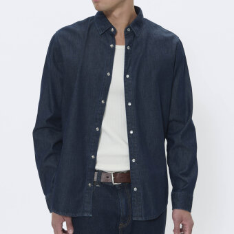 Matinique - Matinique - Christaldo shirt | Skjorte dark washed denim