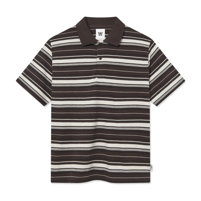 Double A by Wood Wood - Wood Wood - Double A Colton | Polo T-shirt Delicioso Stripe Double A by Wood Wood - Wood Wood - Double A Colton | Polo T-shirt Delicioso Stripe