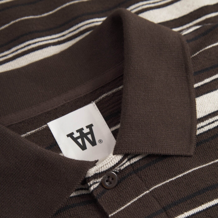 Double A by Wood Wood - Wood Wood - Double A Colton | Polo T-shirt Delicioso Stripe Double A by Wood Wood - Wood Wood - Double A Colton | Polo T-shirt Delicioso Stripe