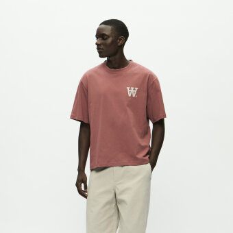 Double A by Wood Wood - Wood Wood - Double A Liam AA chest | T-shirt Mahogany