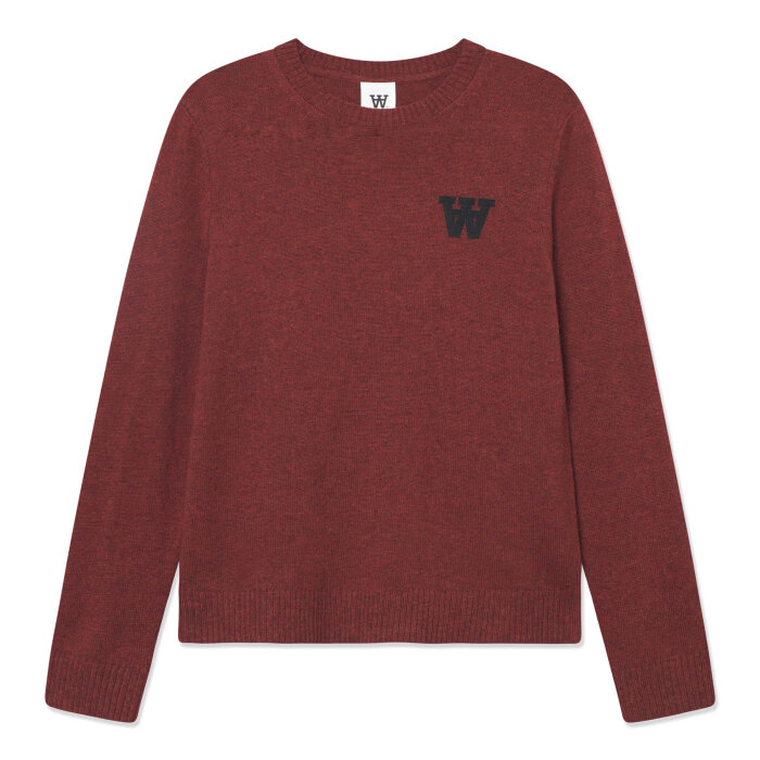 Double A by Wood Wood - Wood Wood - Tay sweater | Strik Dekadent Chocolate mel