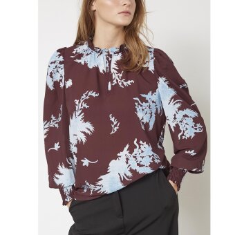 Love&divine ( Dame ) - LOVE&DIVINE - LOVE490-25 | SKJORTE BORDEAUX/LEAF