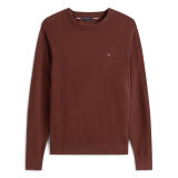 Tommy Hilfiger  - Tommy Hilfiger - TH cotton/cashmere crew neck | Strik Pure Brown