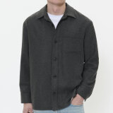 Matinique - Matinique - Cracow | Overshirt Dark Grey Mel Matinique - Matinique - Cracow | Overshirt Dark Grey Mel