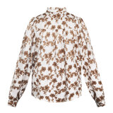 Sisters Point ( Dame ) - SISTERS POINT - VIRSA-SH11 | SKJORTE COGNAC FLOWER