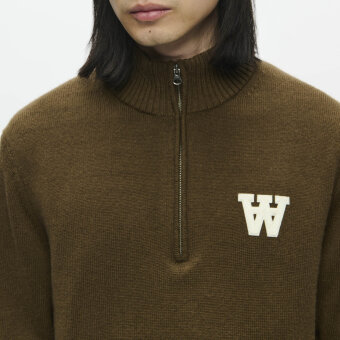 Double A by Wood Wood - Wood Wood - Double A Tay half zip | Strik Desert Palm