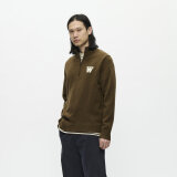 Double A by Wood Wood - Wood Wood - Tay half zip | Strik Desert Palm Double A by Wood Wood - Wood Wood - Tay half zip | Strik Desert Palm