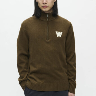 Double A by Wood Wood - Wood Wood - Double A Tay half zip | Strik Desert Palm