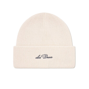 LES DEUX - Les Deux - Wayne embroidered beanie | Hue Ivory