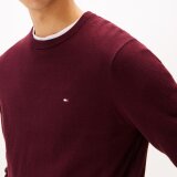 Tommy Hilfiger  - Tommy Hilfiger - TH cotton/cashmere crew neck | Strik Deep Burgundy