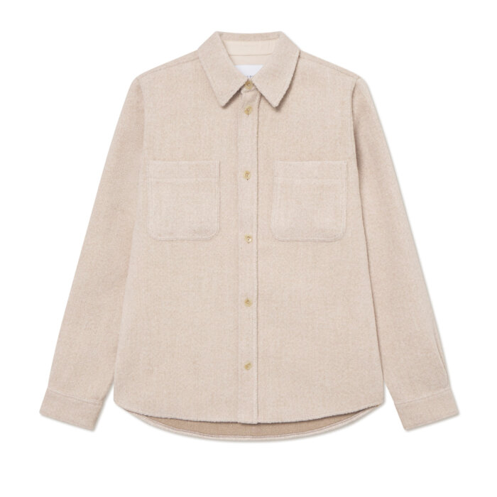 LES DEUX - Les Deux - Lennon boucle | Overshirt Ivory