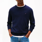 Tommy Hilfiger  - Tommy Hilfiger - TH cotton/cashmere crew neck | Strik desert Sky