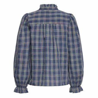 Pulz Jeans ( Dame )  - PULZ - PZSHELLY LS BLOUSE | SKJORTE DARK SAPPHIRE