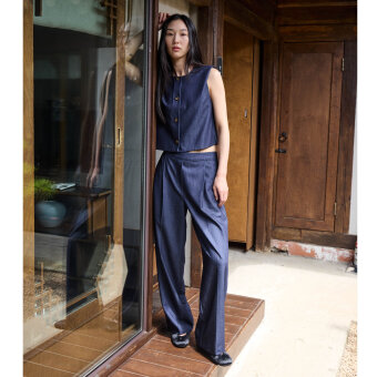 ICHI ( Dame ) - ICHI - IHJUMI WA | VEST DARK BLUE