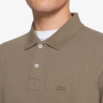 Signal - Signal - Neil polo long sleeve | L/Æ Polo T-shirt Smokey Olive