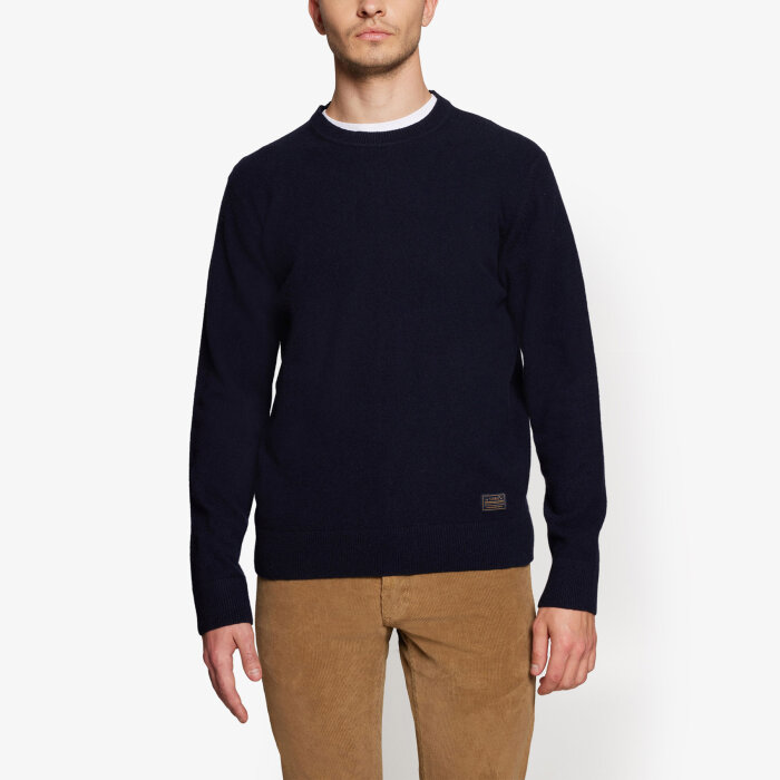 Signal - Signal - Ricco crew neck sweater | Strik Deep Marine Melange