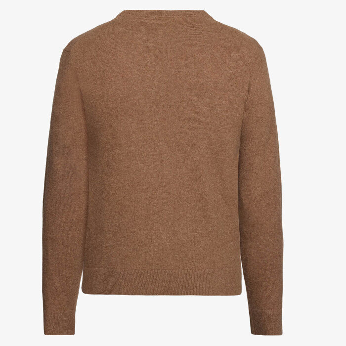 Signal - Signal - Ricco crew neck sweater | Strik Brown Otter Melange